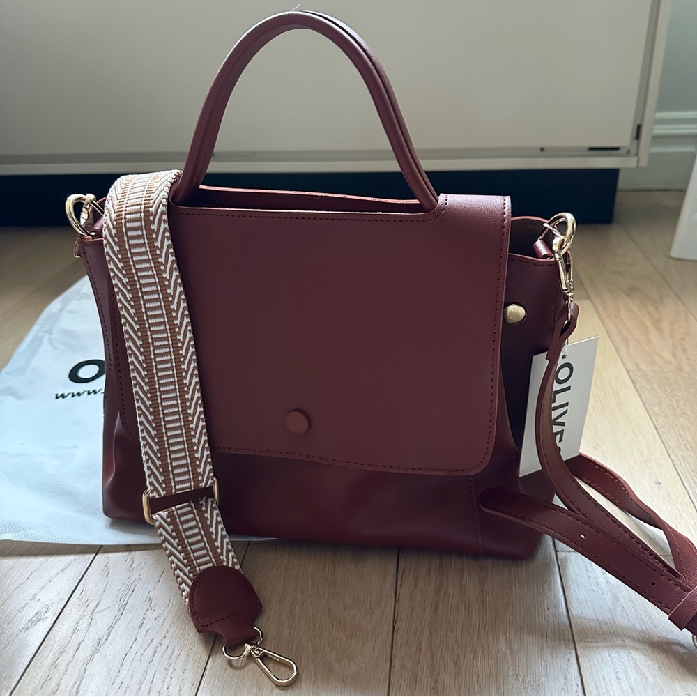 Olives Sophie Tote Bag In Brown (BRAND NEW; NWT)